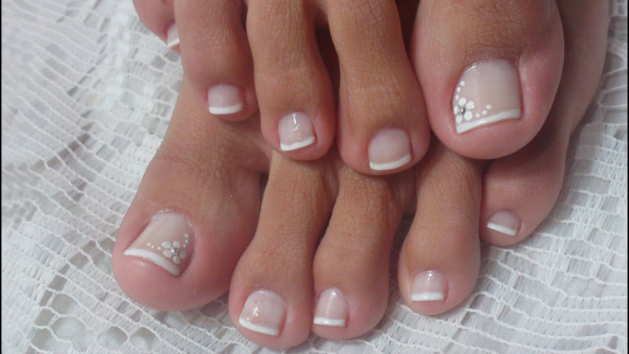 Unhas Decoradas Simples para os Pés