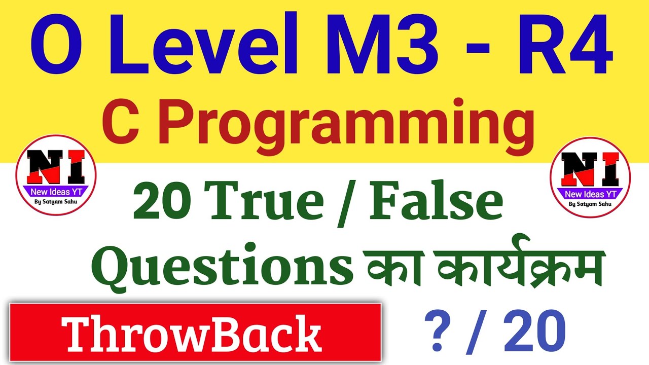 C language MCQ Questions and answers 2022 | C Language Online Test 2022 | Full Explained
