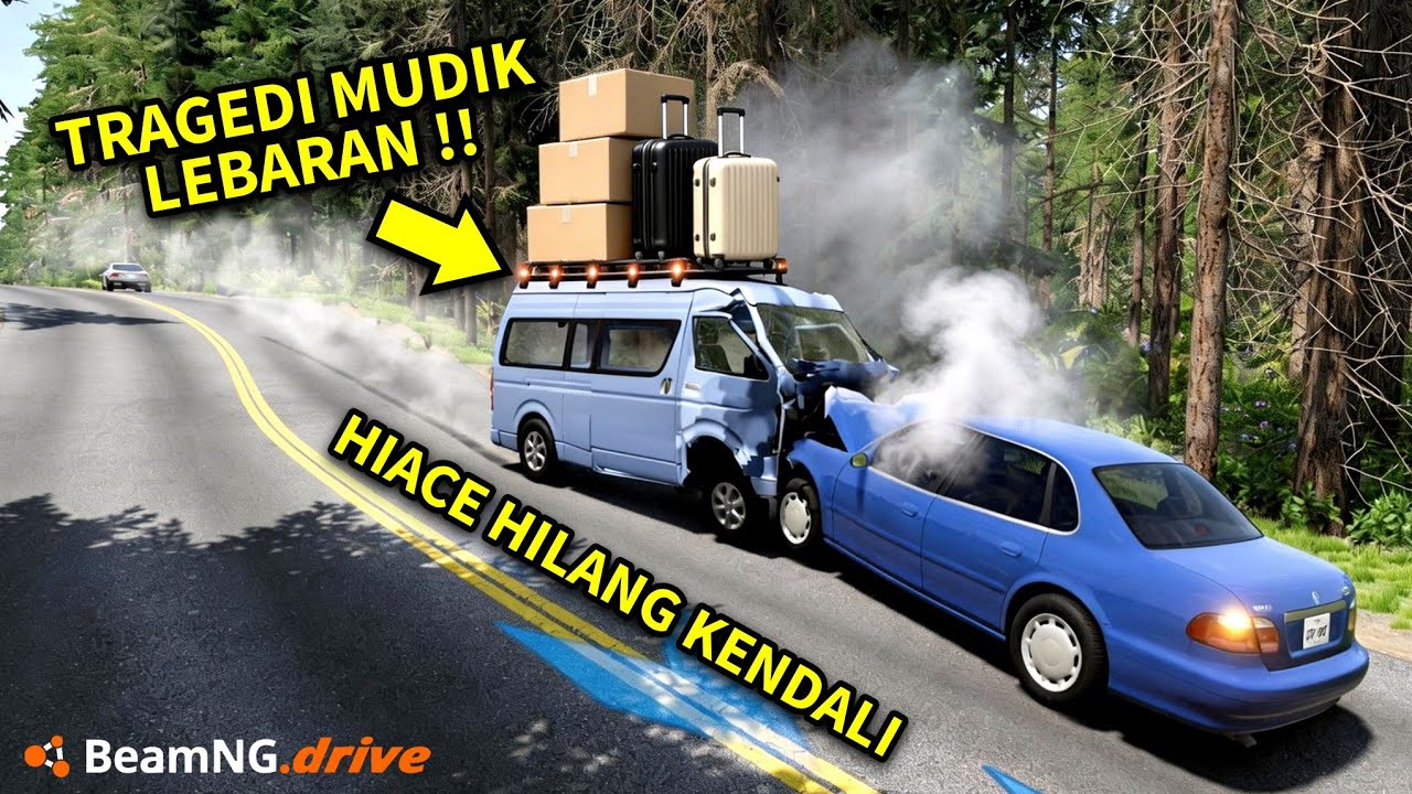 Tragedi Mudik Lebaran pakai Hiace - Beamng