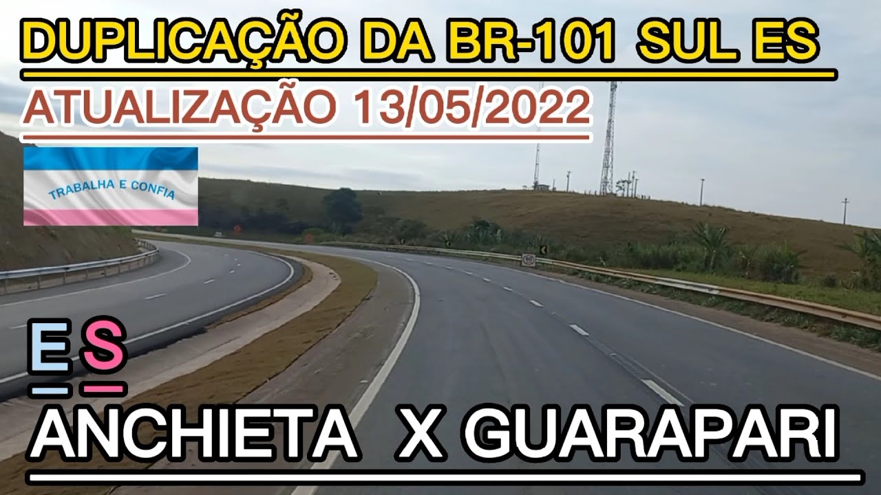 DUPLICA&Ccedil;&Atilde;O DA BR-101 SUL ES ENTRE ANCHIETA E GUARAPARI #br101 #duplica&ccedil;&atilde;o #espiritosanto #obras