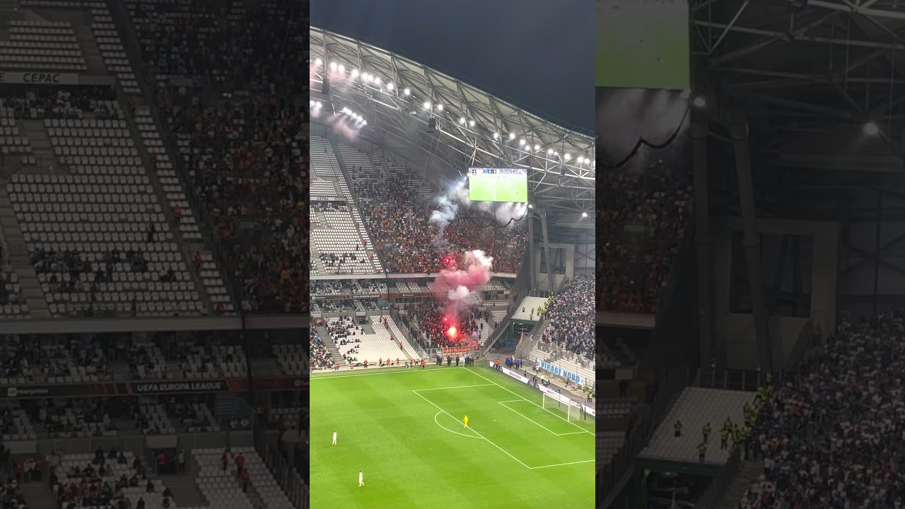 Olympique Marseille vs Galatasaray Pyro Ultras