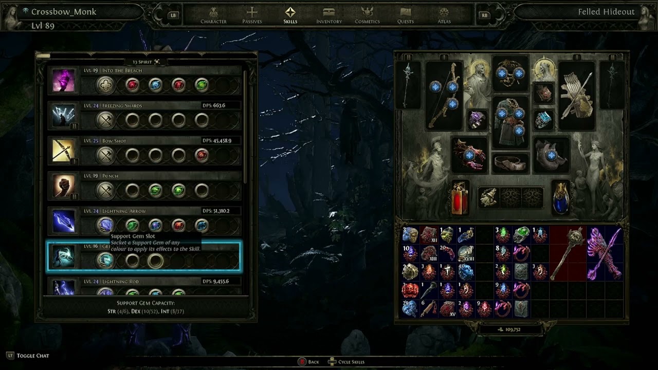 Lightning Arrow on a Budget ? ( Chaos Convert CoC LA Chayula Monk )