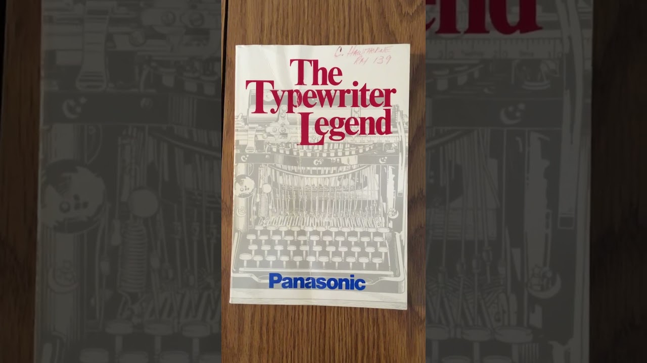 Typewriter Books for Collectors and Typospherians
