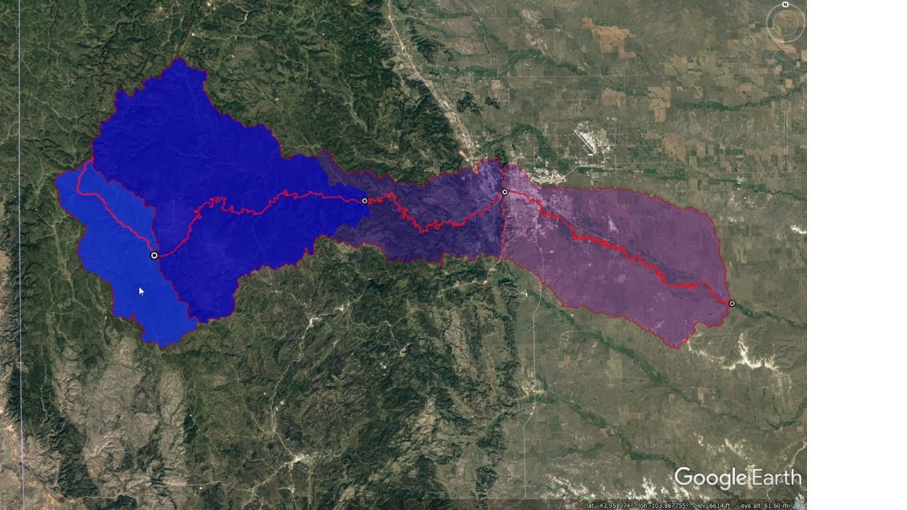 Goggle Earth Pro Watershed Analysis  #GoggleEarth   #Watersheds  #Hydrology