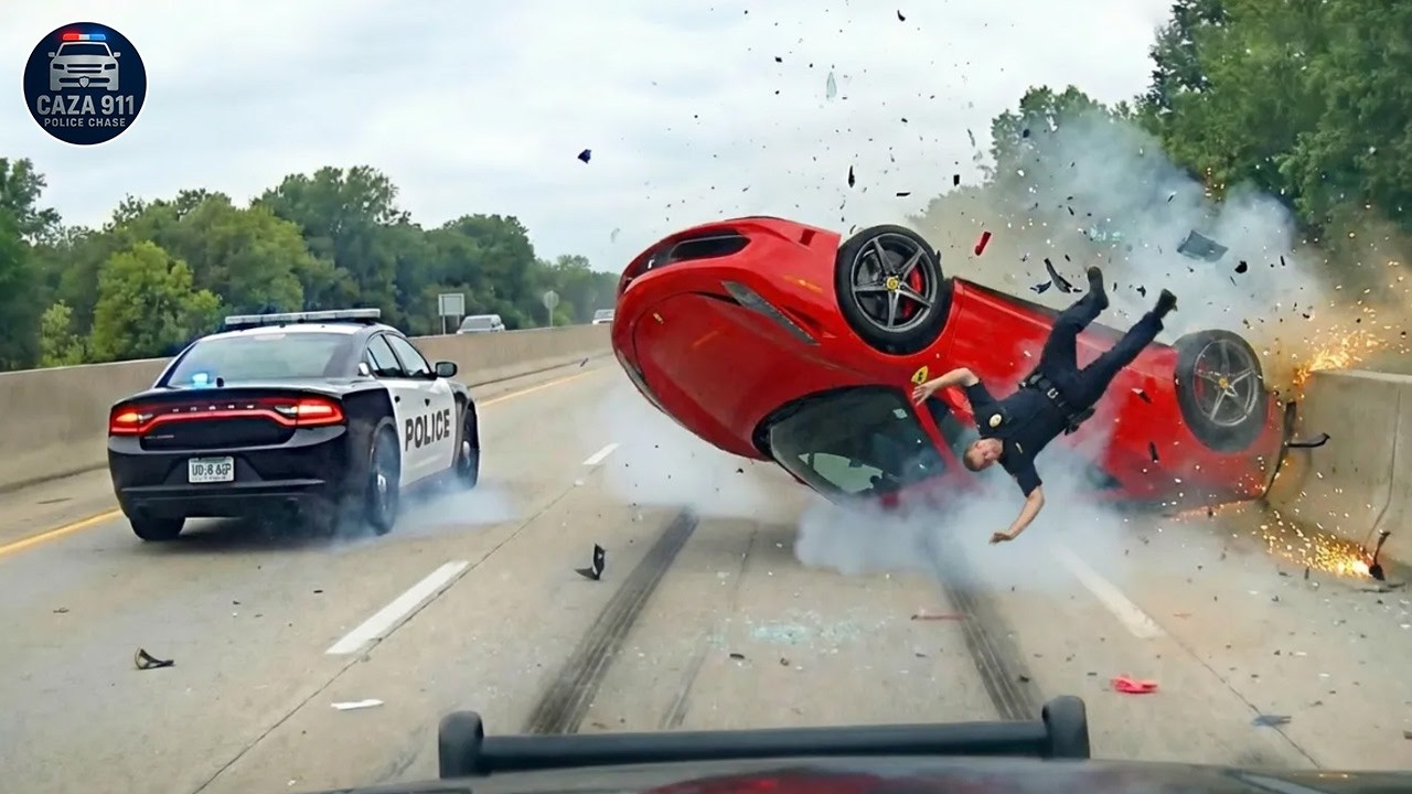 No Mercy High-Speed Police Chases CRAZY Moments Brutal PIT Maneuvers Caught on Dashcam #35