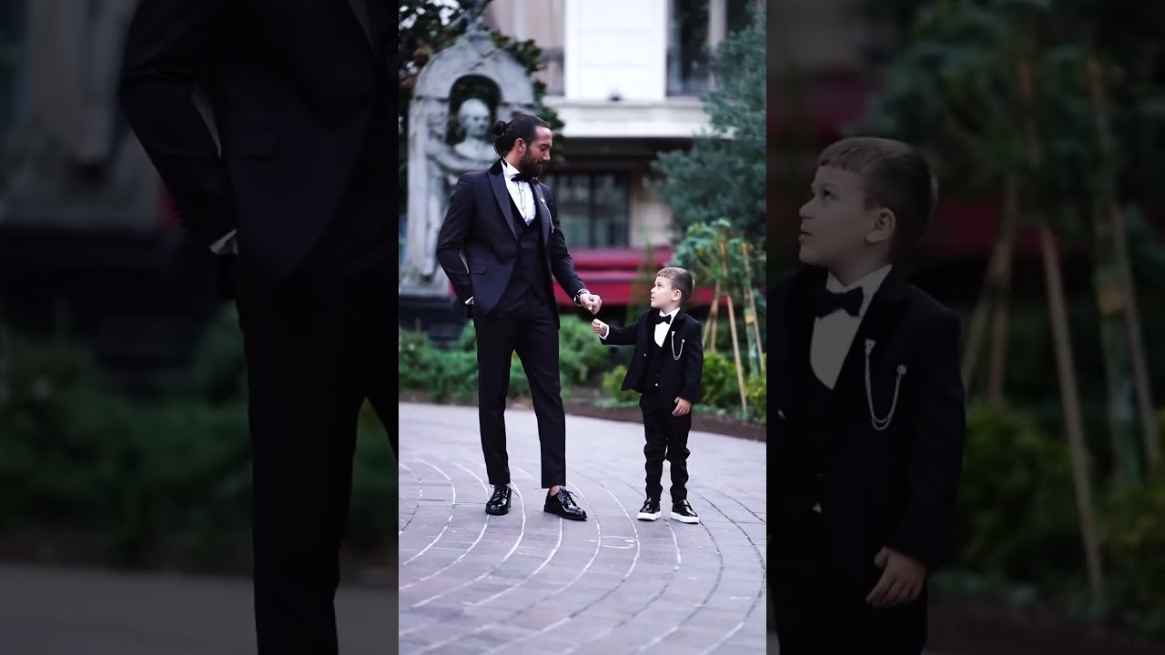 Tuxedo suits with kid suit made in turkey 🇹🇷 #pakistan #fashion # #shoe #turkeypak #menfashion