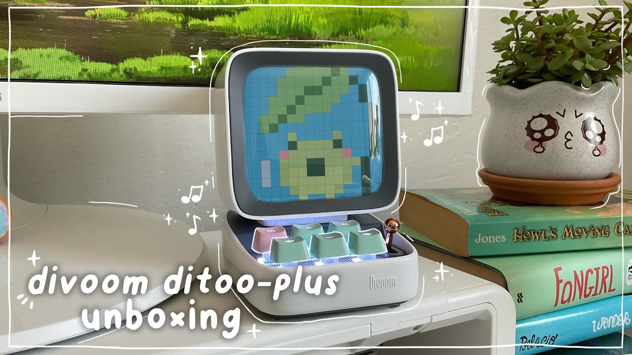 divoom ditoo-plus unboxing | retro pixel art speaker ☁️