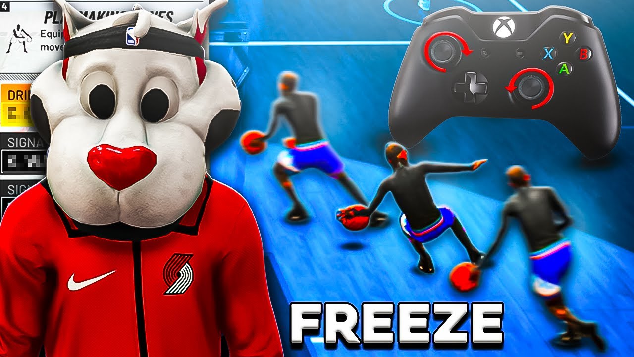 *NEW* FREEZE HESI DRIBBLE GLITCH IN NBA 2K22! BEST GLITCHY MOVE HANDCAM DRIBBLE TUTORIAL - SEASON 7