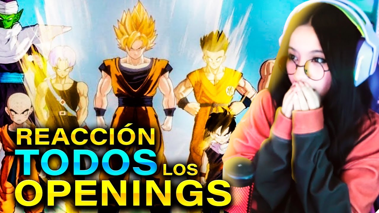 REACCION A TODOS LOS OPENINGS DE DRAGON BALL Z / GT / SUPER español latino - japones