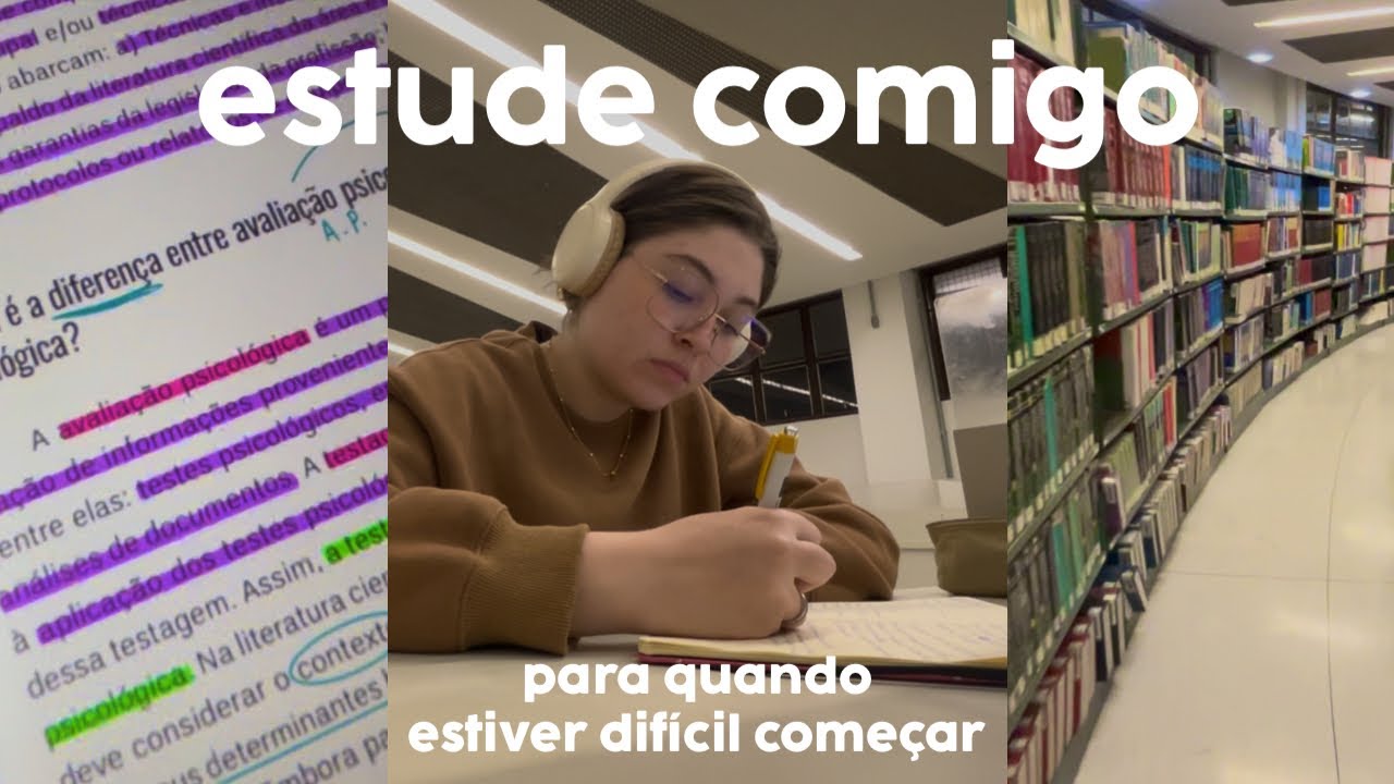 STUDY WITH ME | um vídeo para quem está com preguiça e precisa começar 