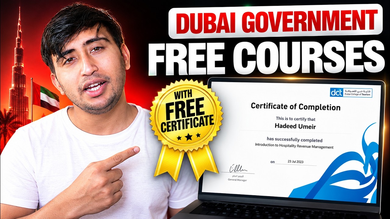 Dubai Government FREE Course 2026 😱 Get a Certificate for FREE! 🇦🇪