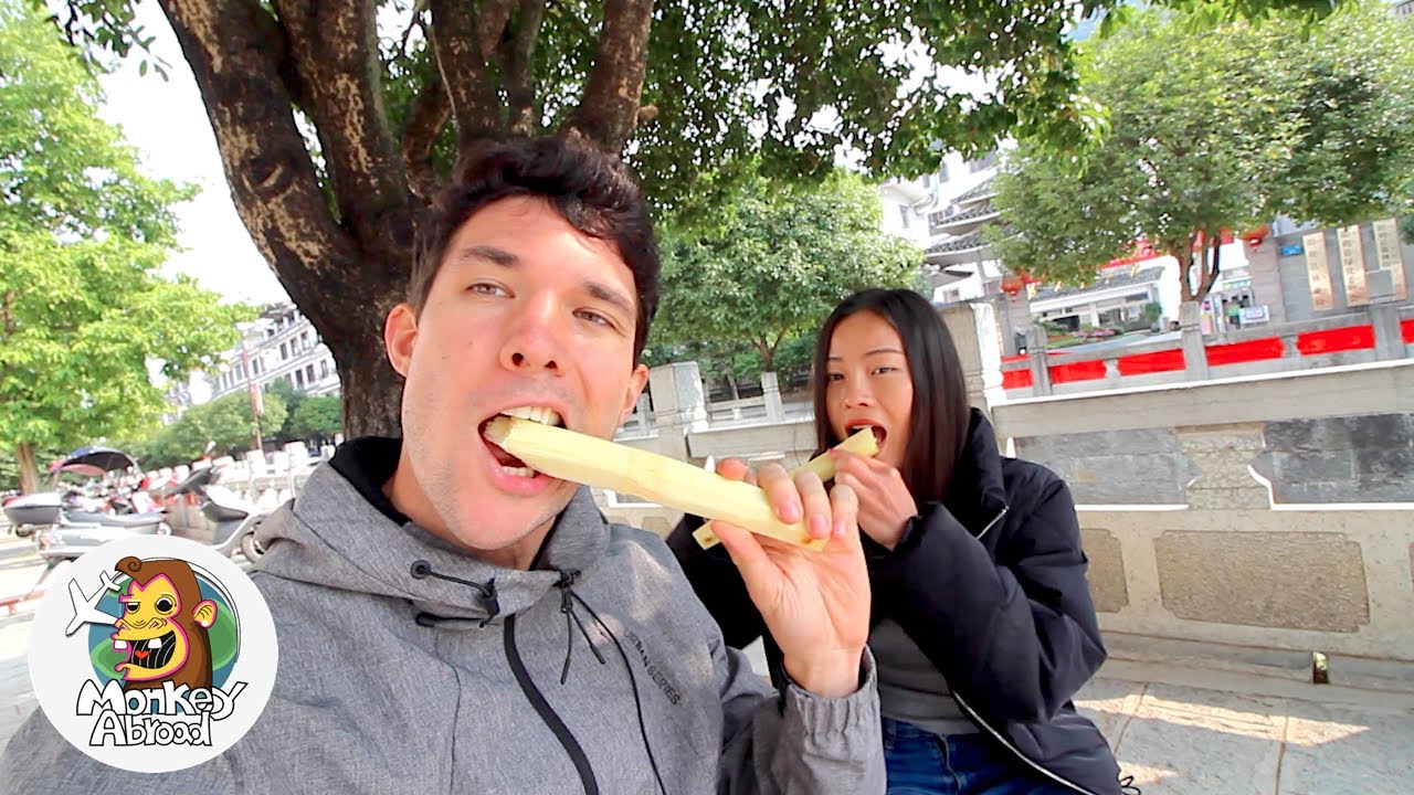 Raw Sugarcane | Chinese Street Food