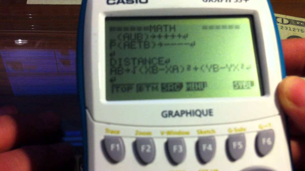 Calculatrice Casio Graph 35+ / Présentation