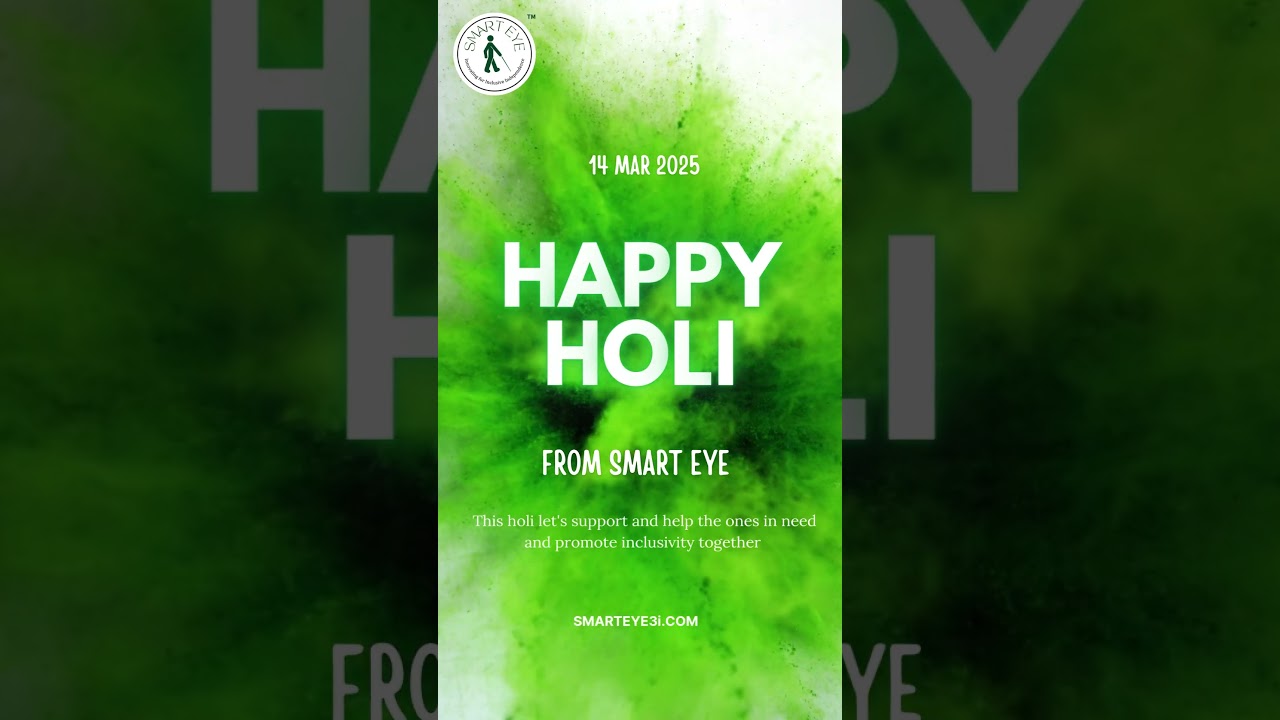 Smart Eye wishes everyone a joyful and inclusive Holi🎇⭐ #smarteye #holi #inclusionforall