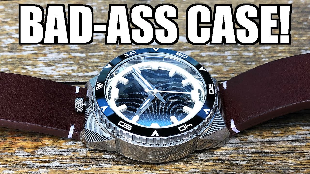 Made of DAMASCUS STEEL! Keaton Time Keris Automatic Diver Review - Perth WAtch #395