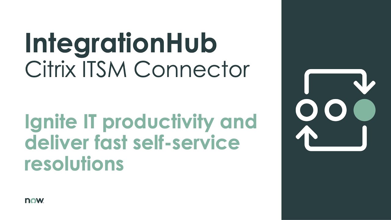 Virtual Agent for Citrix ITSM Connector