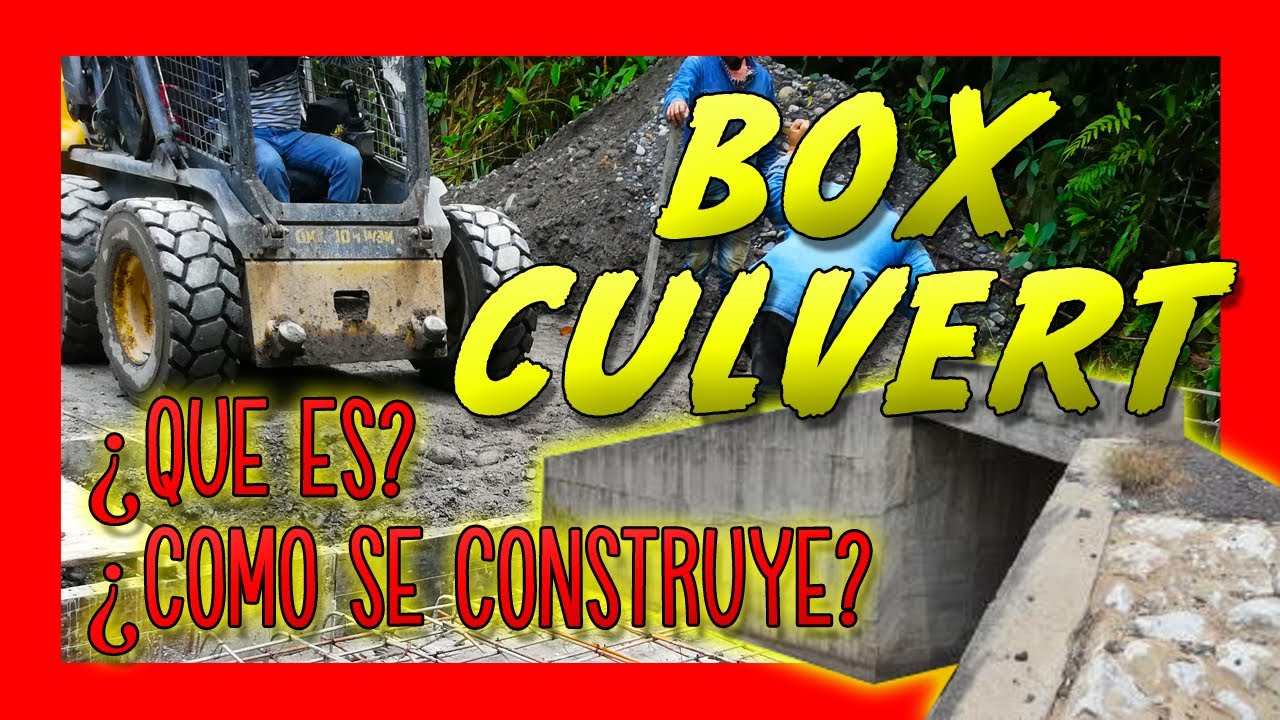 BOX CULVERT construcción PASO a PASO | MBG INGENIERÍA