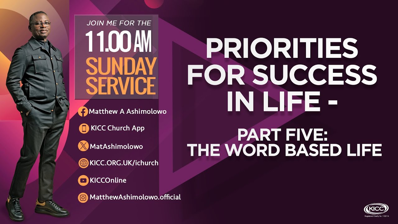KICC 11am Service | Priorities For Success In Life - 5 | 19-01-2025
