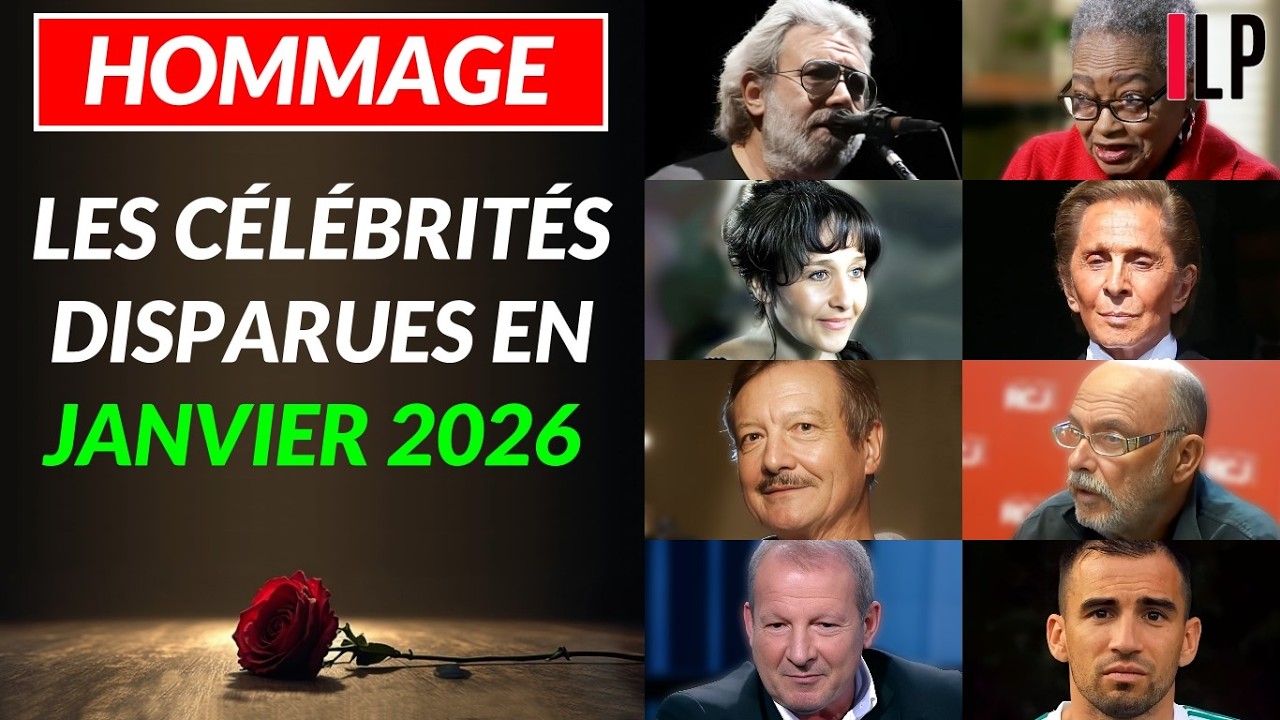 Les célébrités disparues en janvier 2026 - Hommage aux célébrités disparues en 2026