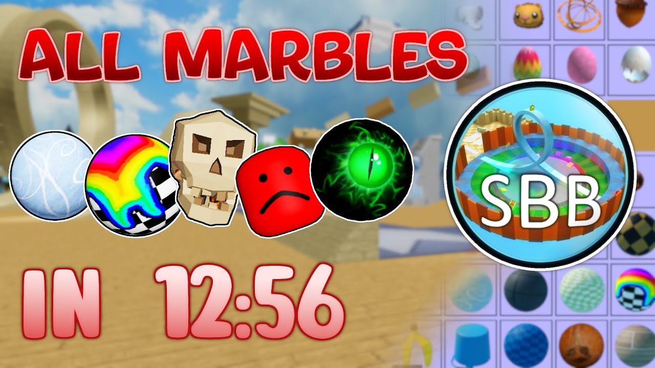 ALL Super Blocky Ball Marbles in 12:56 - ROBLOX World Record Speedrun