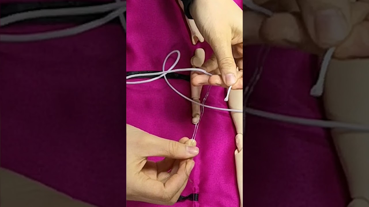 A lil' glimpse of doll stringing🧵 