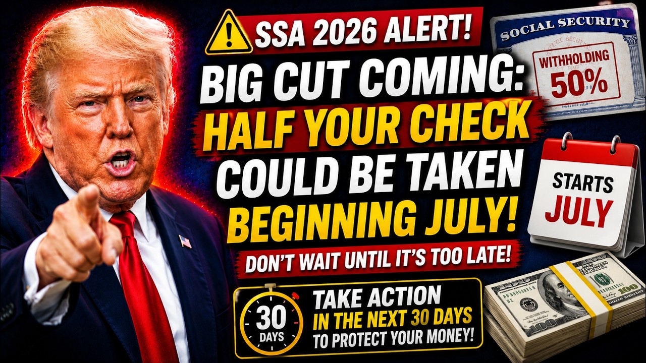 SSA 2026 ALERT: Social Security Will Withhold 50% of Your Check Starting July &mdash; Do THIS in 30 Days!