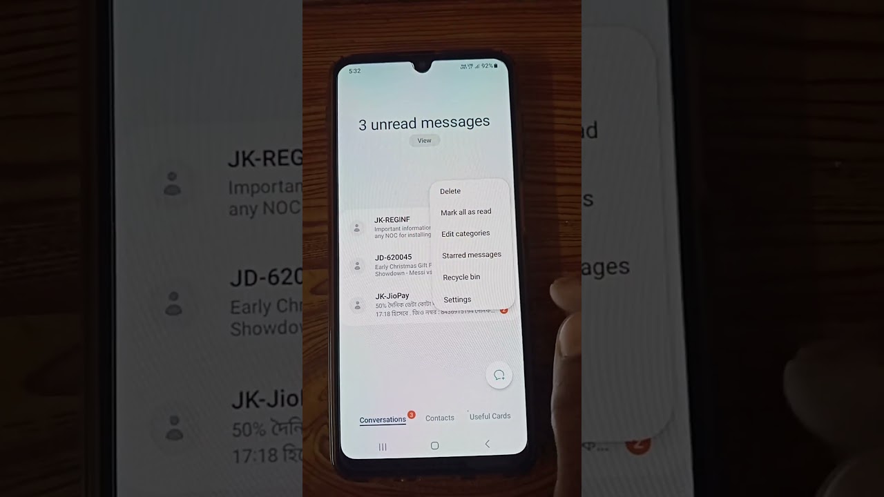 New message ICON with new features #oneui5 #samsung #android13 #shorts 😍😊