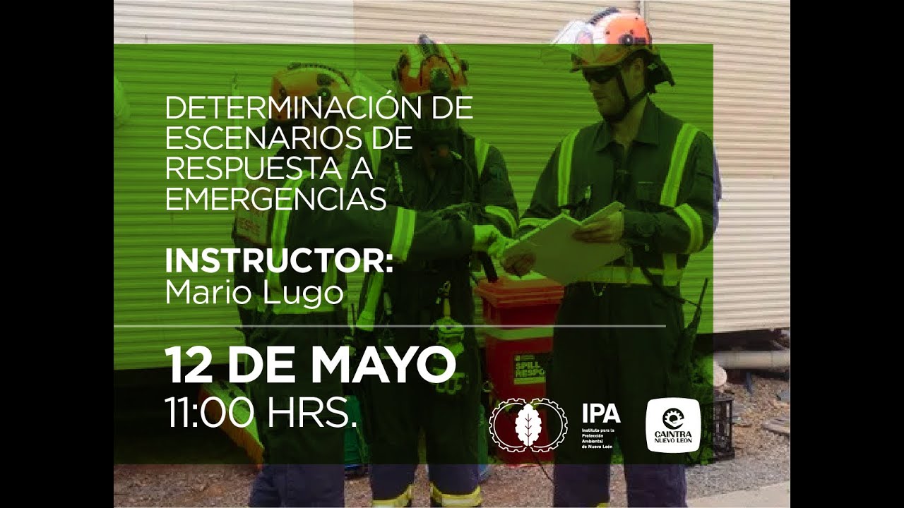 Determinación de escenarios de respuesta a emergencias