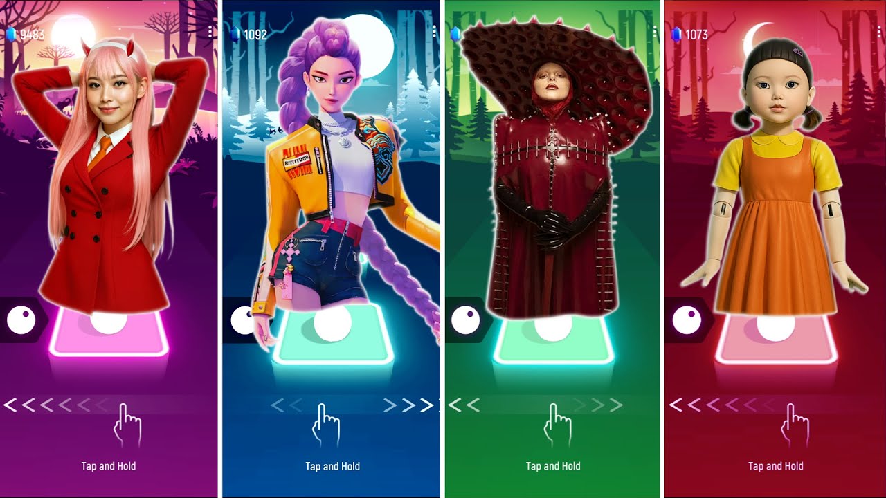 KPop Demon Hunters Rumi vs 2 PhutHon vs Lady Gaga vs Squid Game