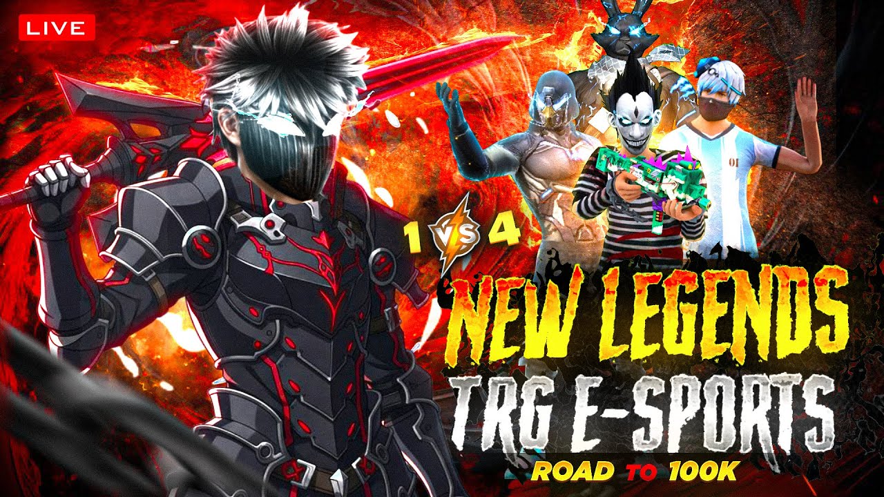 FF LIVE TOP 1 GUILD TEST 1 VS 4 | ROAD TO 100K ON LIVE | LIVE GUILD TESTING#fflive #girllive #ffgirl
