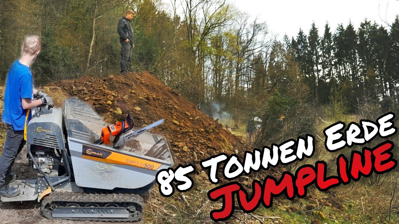 85 TONNEN Erde? | JUMPLINE #8 | Trailbuilding | 4K | Trail Büffel