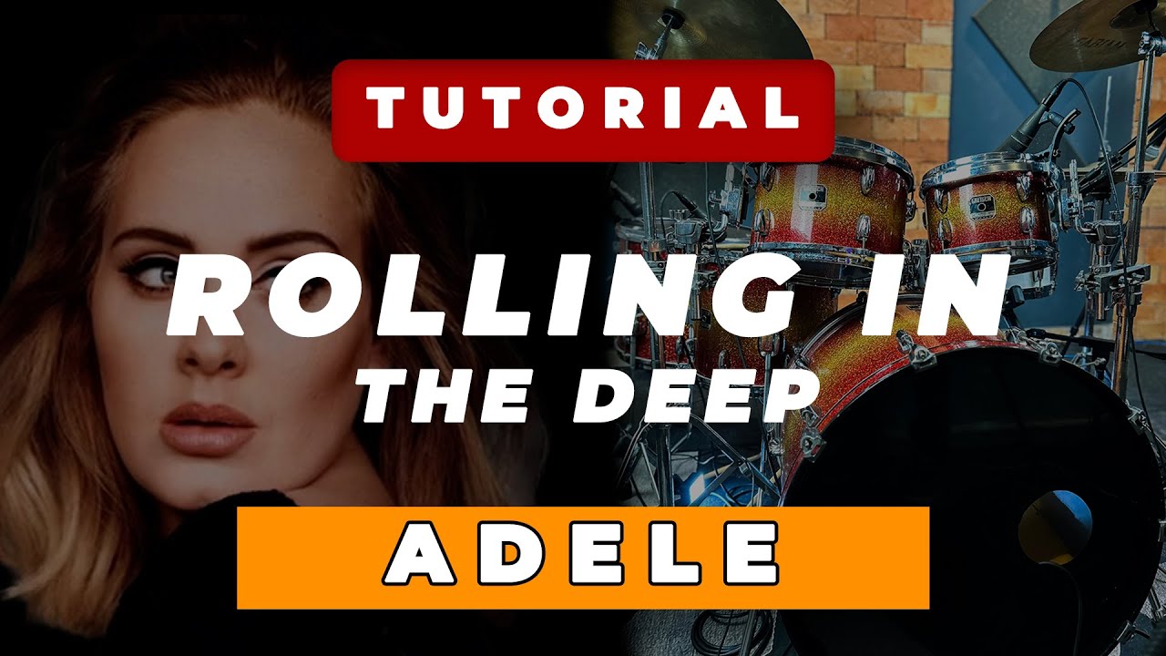 Como TOCAR Rolling in the Deep da ADELE  na BATERIA • Tutorial COMPLETO (Passo a Passo)
