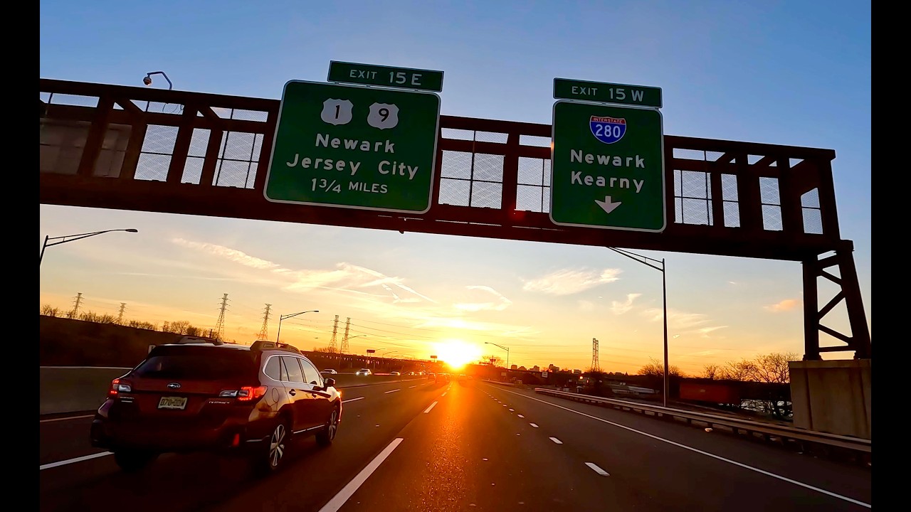 4K Drive: MetLife Stadium, NJ to Brooklyn, NY via Newark and Verrazano Bridge