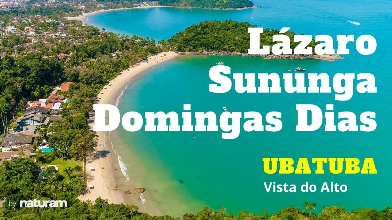 Praia do L&aacute;zaro, Praia da Sununga e Praia Domingas Dias - Ubatuba Vista do Alto, imagens a&eacute;reas.
