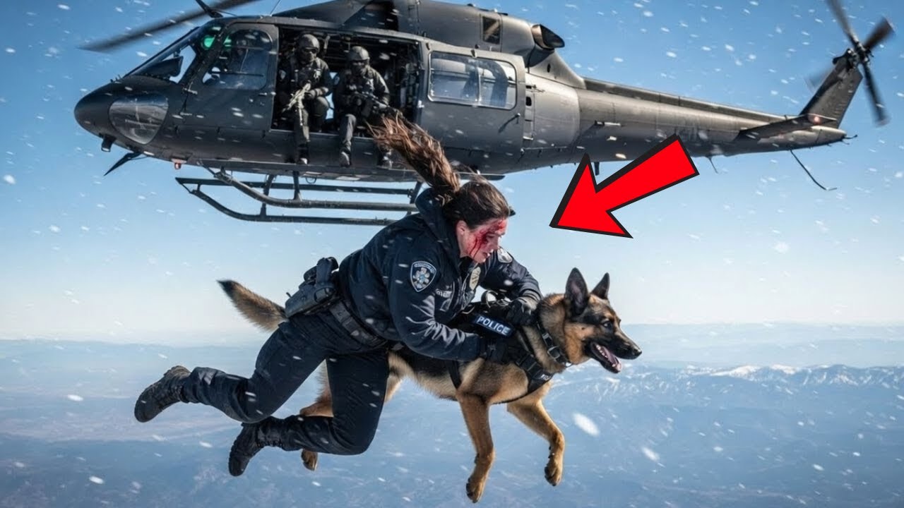 Tiraron a una policía y su K9 desde un helicóptero — sobrevivieron a una caída imposible