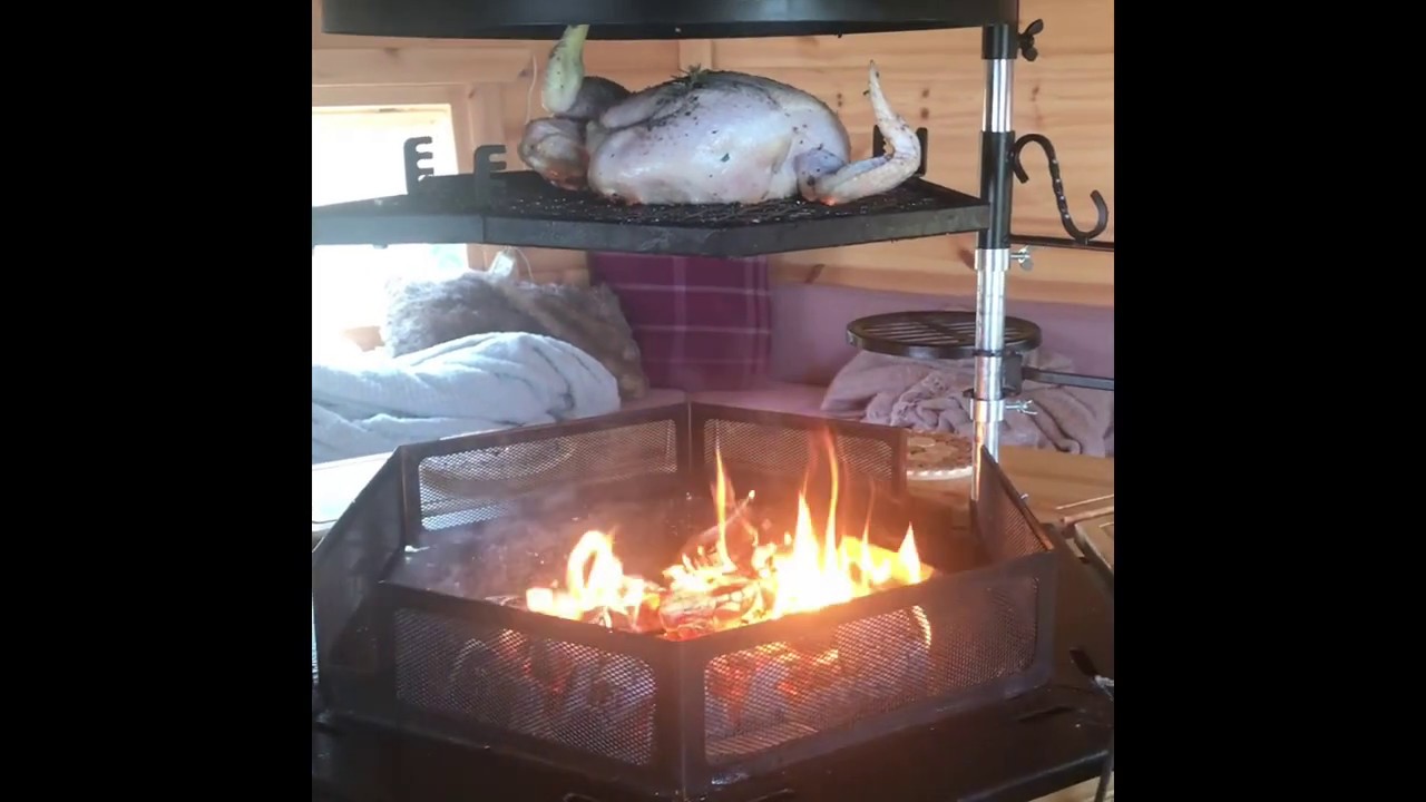 Arctic Cabin BBQ Hut cooking