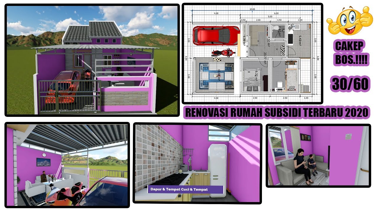 Renovasi Rumah KPR Subsidi Type 30/60 Terbaru 2020