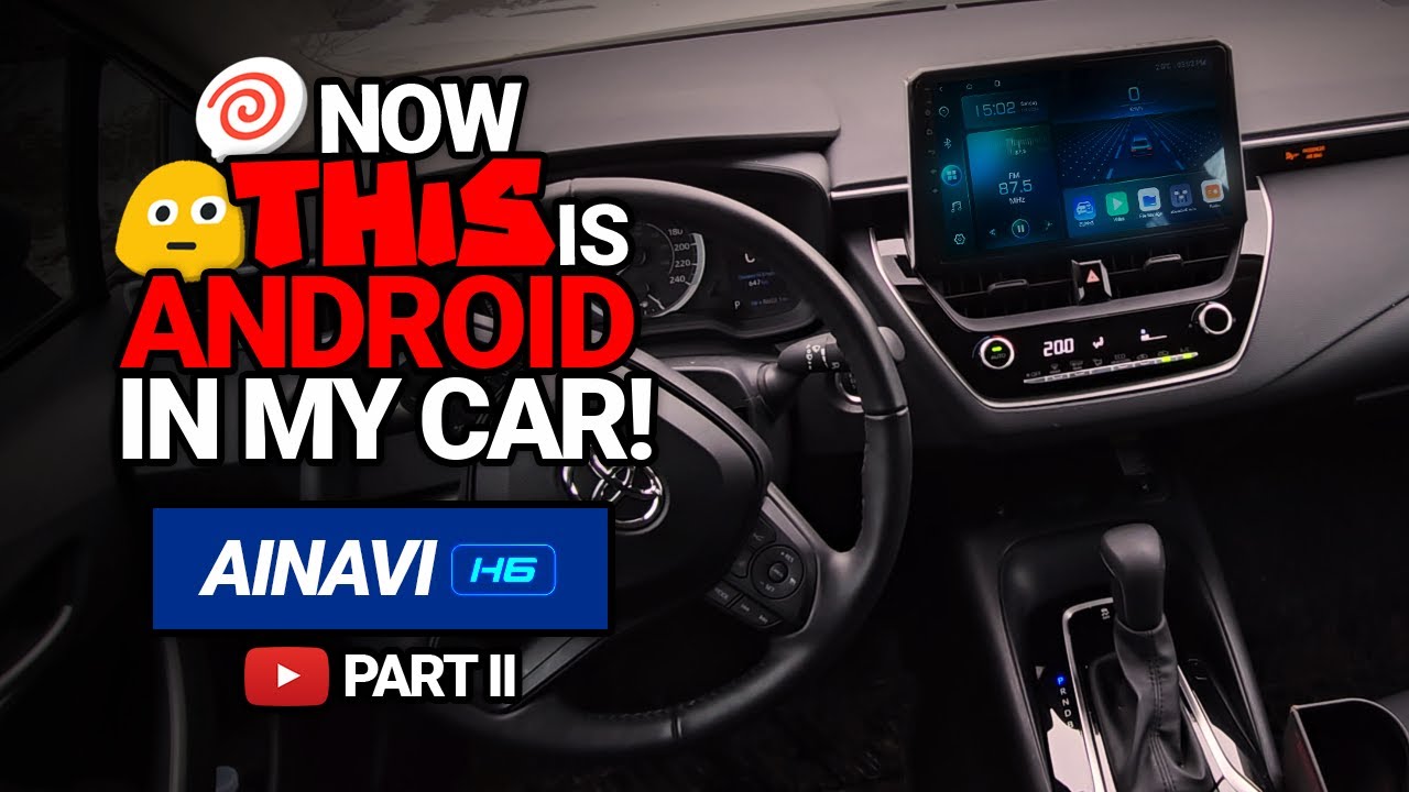AINAVI H6 🤖 Обзор Android-стереосистемы на Toyota Corolla 2020 LE. Часть 2! Установка и первые вп...