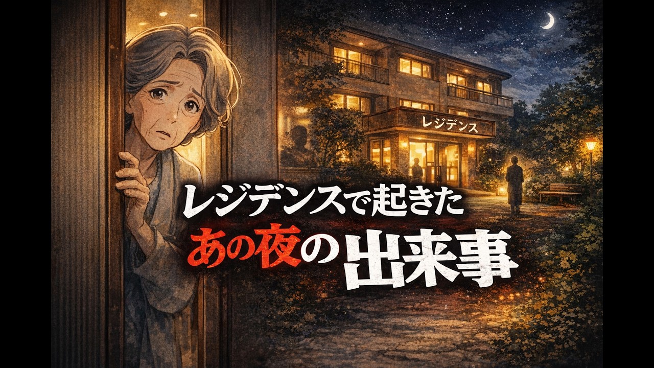 レジデンスで起きたあの夜の出来事｜老人ホームの夜｜高齢者の本音｜静かな事件｜人間関係の真実｜老後の現実｜