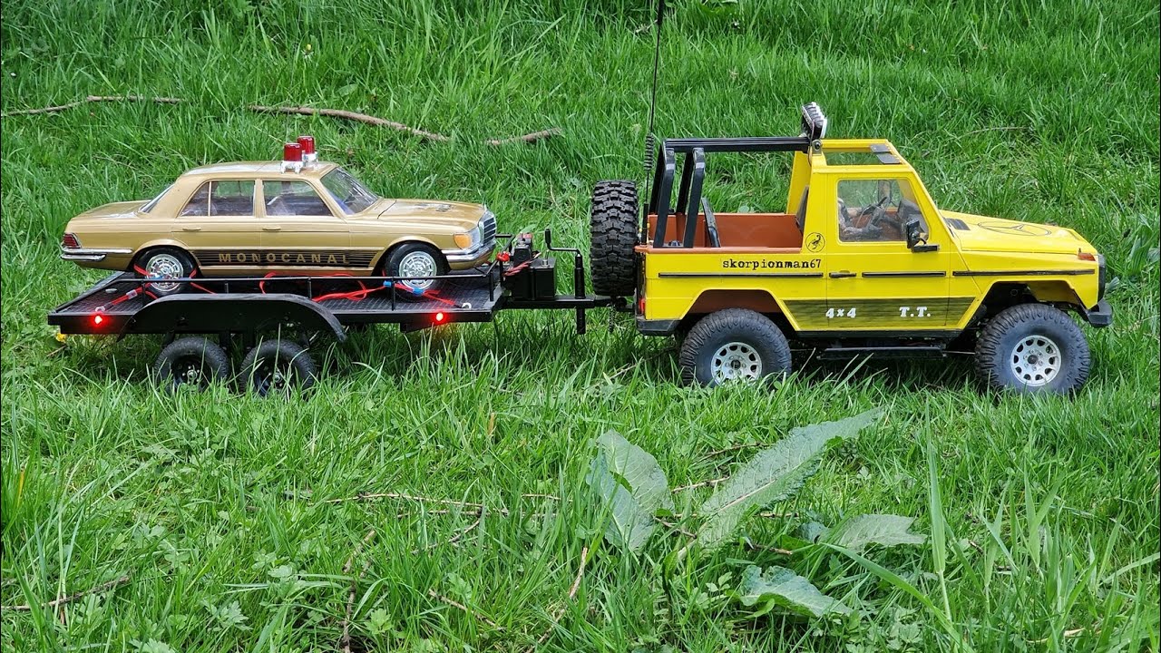 Mercedes Benz G 300 (W460); Element RC Enduro, RICO body + Mercedes-Benz W116 RICO.  Dwa oldtimery