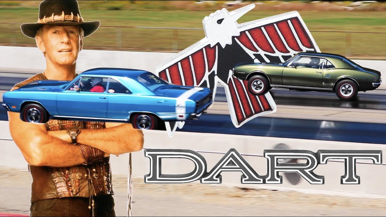 Firebird Ram Air II 1968 года против Dart GTS 340 1969 года — гонка на стандартных автомобилях