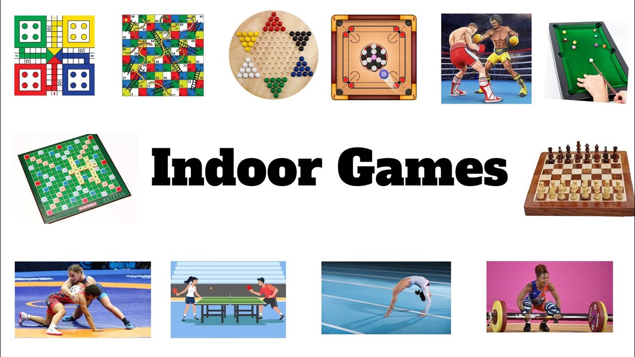 Indoor Games/ Indoor Games Name and pictures in English