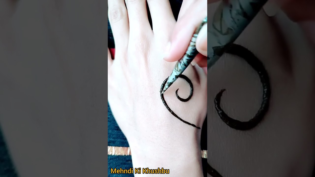 Very simple mehndi design | Mehandi design ❤️ | #shinewithshorts #shorts
