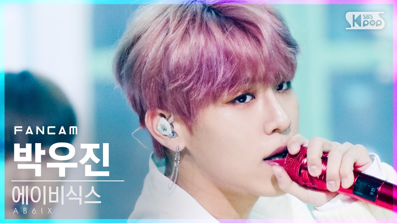 [안방1열 직캠4K] 에이비식스 박우진 '불시착' (AB6IX Park Woo-jin 'STAY YOUNG' FanCam)│@SBS Inkigayo_2021.01.24.