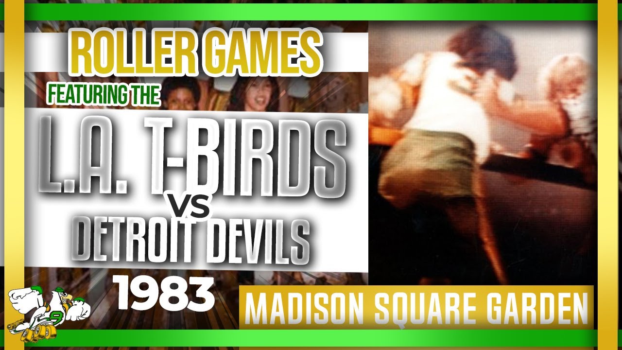 1983 Roller Games at Madison Square Garden: T-Birds vs Devil (Highlights)