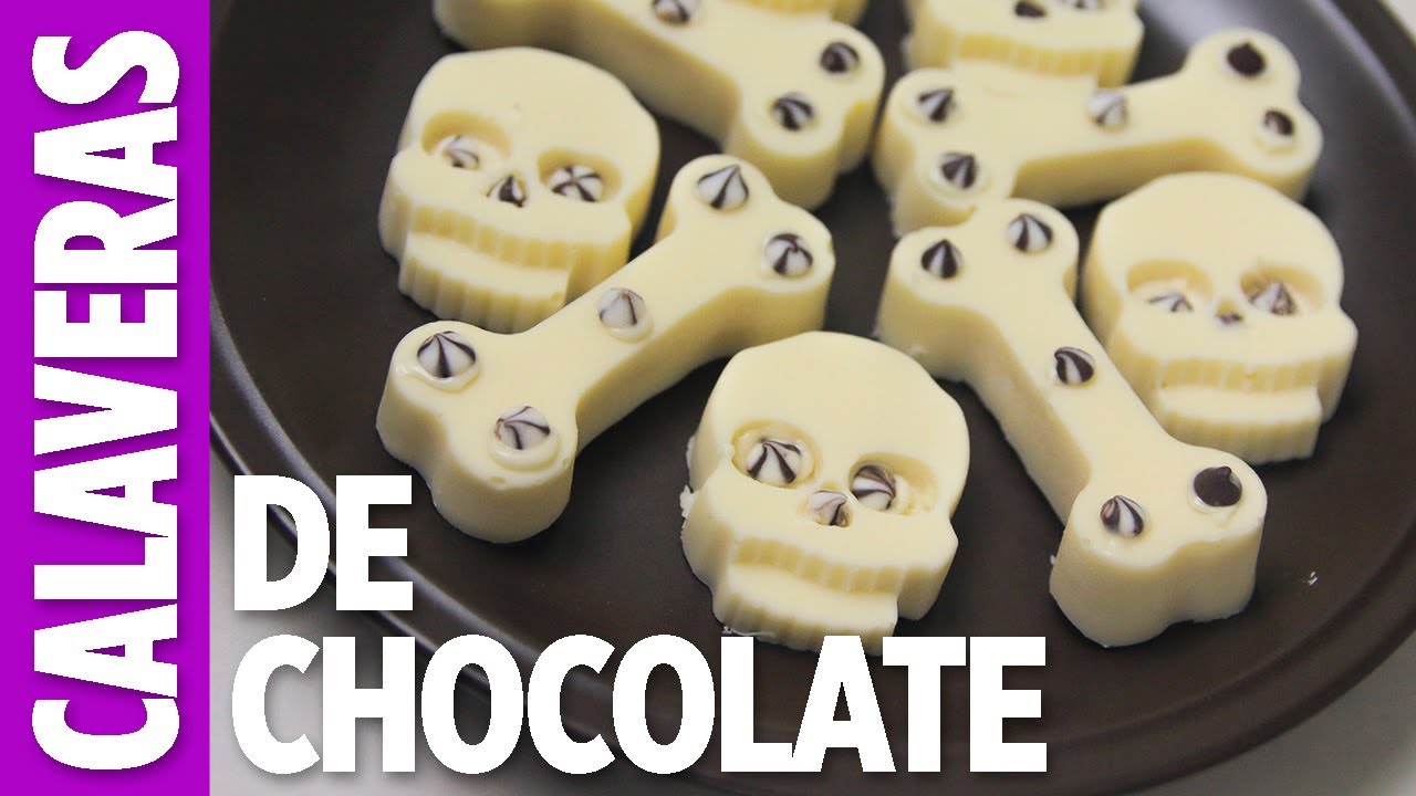 Dia de muertos calaveritas de chocolate 💜💜💜 Las Recetas de Rosy