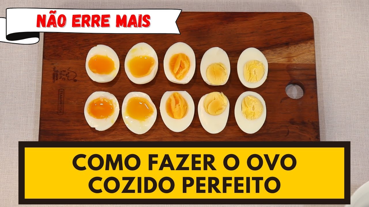 Como cozinhar ovo perfeito? OVO COZIDO EM VÁRIOS PONTOS DIFERENTES - TUDO O QUE VOCÊ PRECISA SABER