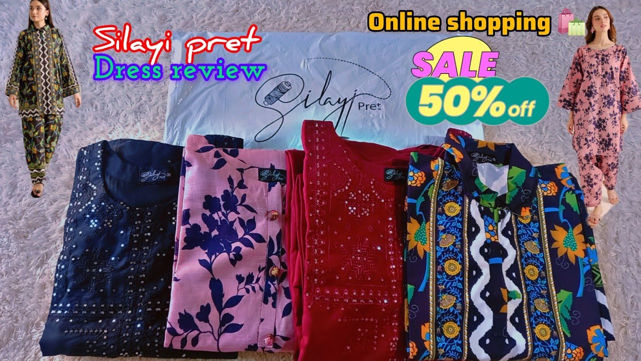 Latest dress 2025 /Silayi pret honest review/Online shopping haul/Silayi pret 50 off sale 🛍