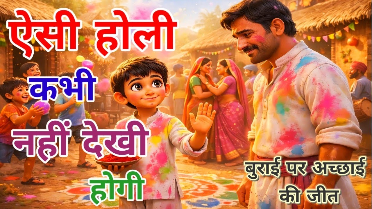 गांव की होली और बुराई पर अच्छाई की जीत | Holi Special Kahani | Holi Ki Kahani | Heart Touching Story