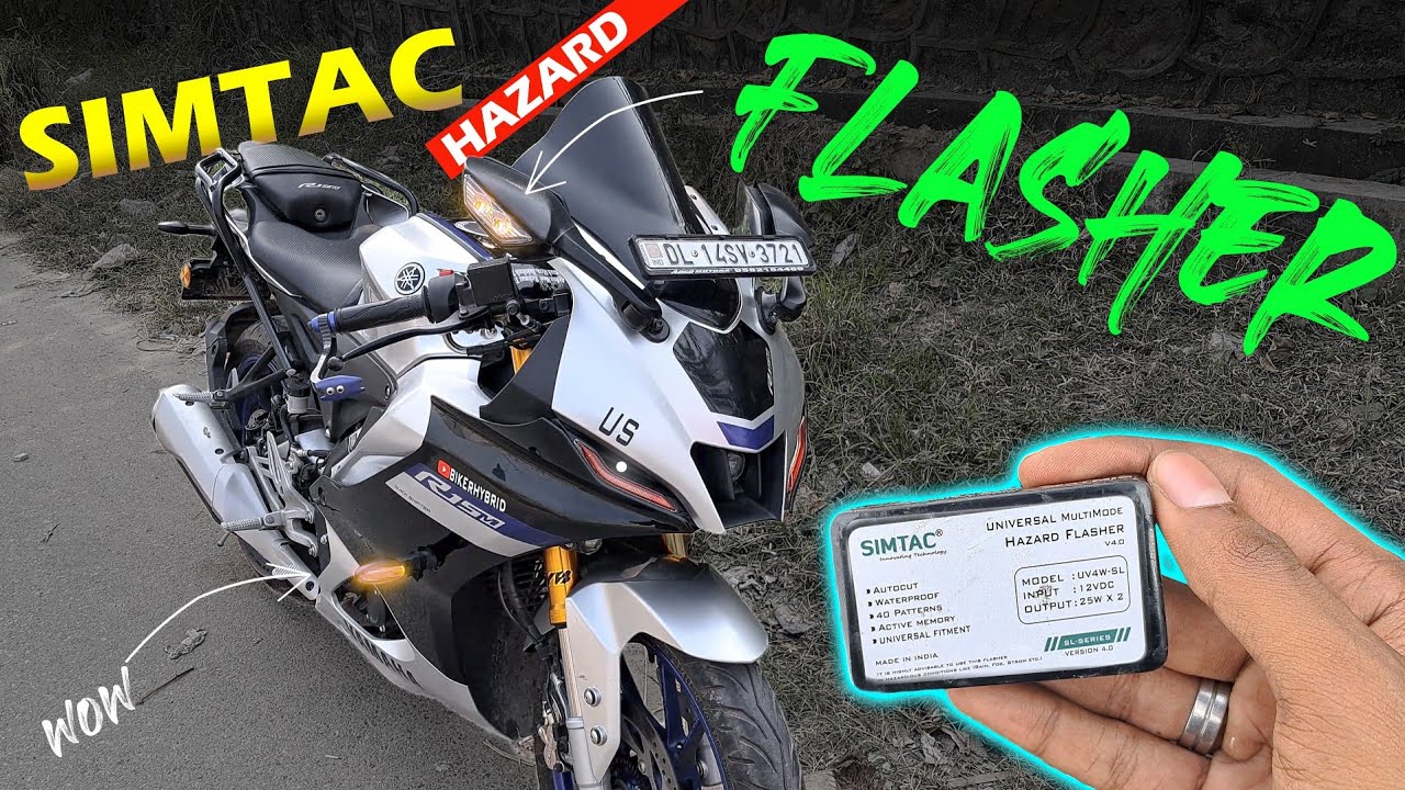 Yamaha R15m v4 Simtac Hazard Flasher Installation | R15M Modification | R15 Modified | r15 v4